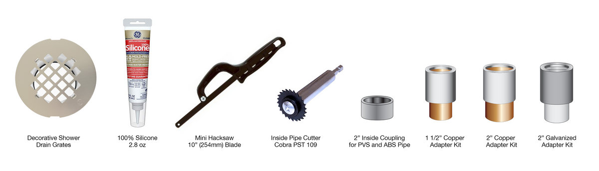 Drain Removal Instructions and WingTite Shower Drain Installation