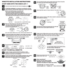 WingTite Shower Drain - Installs entirely from the TOP